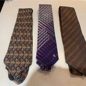 3 silk ties